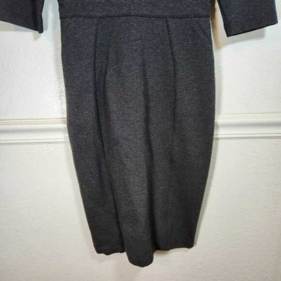 Betabrand Midi Dress Small Charcoal Gray New w Tags Workwear - Picture 4 of 10